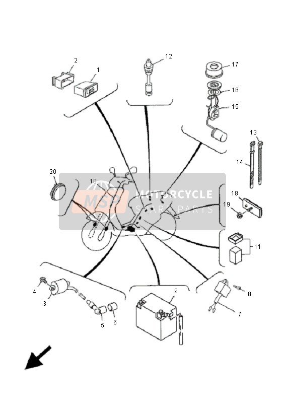 5C2H57531000, Joint,  De Perception, Yamaha, 4